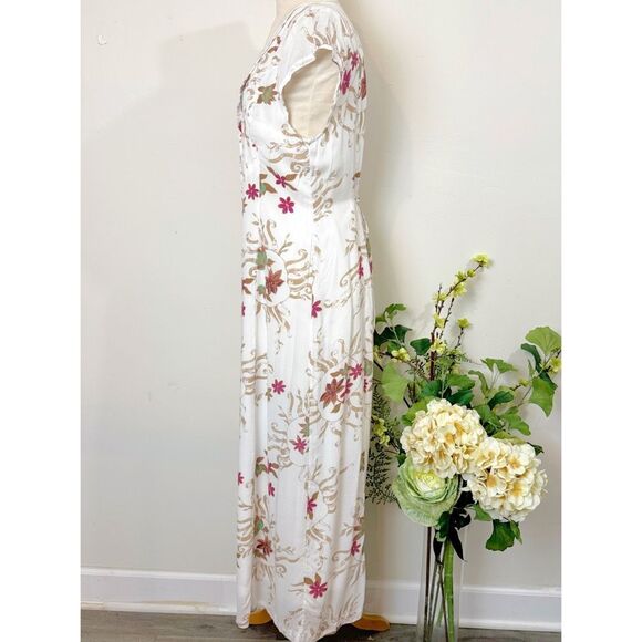 FREE PEOPLE Rosemary Printed Midi Dress | medium | western prairie - Picture 5 of 12